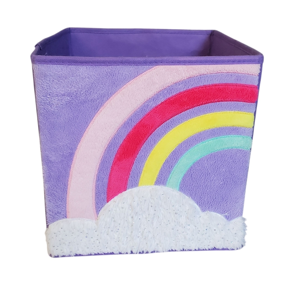 Your Zone Collapsible Rainbow Storage Bin